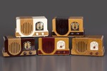 Addison 2 Waterfall Bakelite Radio - Ivory + Peanut Butter