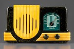 Catalin Addison 2 Waterfall Radio in Dark Green + Yellow