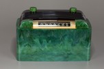 Bendix 526C Catalin Radio in Bright Jadeite Green w/ Intense Marbleizing