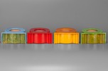 Great Set of 4 Small Catalin Speakers - Vibrant Colors