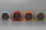 Great Set of 4 Small Catalin Speakers - Vibrant Colors