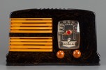 Crosley G1465 ’Split-Grille’ Catalin Radio in Black + Yellow - Perfect