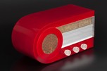 CYARTS B Deluxe ’Bullet’ Radio Ruby Red Plexon + Lucite