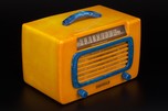 DeWald Catalin Radio 561 ’Jewel’ in Butterscotch + Blue - RARE