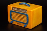 DeWald Catalin Radio 561 ’Jewel’ in Butterscotch + Blue - RARE