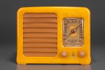 Emerson BM258 Big Miracle Catalin Radio in Warm Yellow w/ Tan