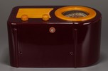 FADA 1000 Insert Grill Bullet Catalin Radio in Maroon + Yellow