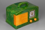 Rare FADA 149 Catalin Radio in Emerald Green + Butterscotch