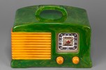 Rare FADA 149 Catalin Radio in Emerald Green + Butterscotch