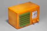 FADA 5F60 Catalin Radio Yellow with Green Grill