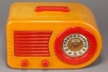 FADA Insert Grill ’Bullet’ 1000 Catalin Radio Butterscotch + Red - Striking