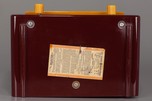 General Electric L-572 Catalin Radio in Maroon + Butterscotch