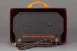 General Electric L-572 Catalin Radio in Maroon + Butterscotch