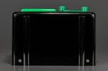 General Television Radio in Jet Black Bakelite + Bright Kelly Green Trim