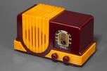 Addison 2 Catalin ’Waterfall’ Radio in Maroon + Butterscotch