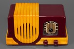 Addison 2 Catalin ’Waterfall’ Radio in Maroon + Butterscotch