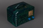 Namco 601 Catalin Radio in Marbleized Blue - Stunning Rarity