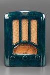 Highly Marbleized Blue Emerson AU-190 Catalin Radio