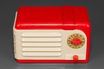 RCA 9-SX ’Little Nipper’ in Red+ Ivory Plaskon - John Vassos Design