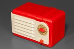 RCA 9-SX ’Little Nipper’ in Red+ Ivory Plaskon - John Vassos Design