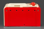 RCA 9-SX ’Little Nipper’ in Red+ Ivory Plaskon - John Vassos Design