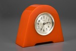 Deco Waterbury Clock in Watermelon Red Catalin